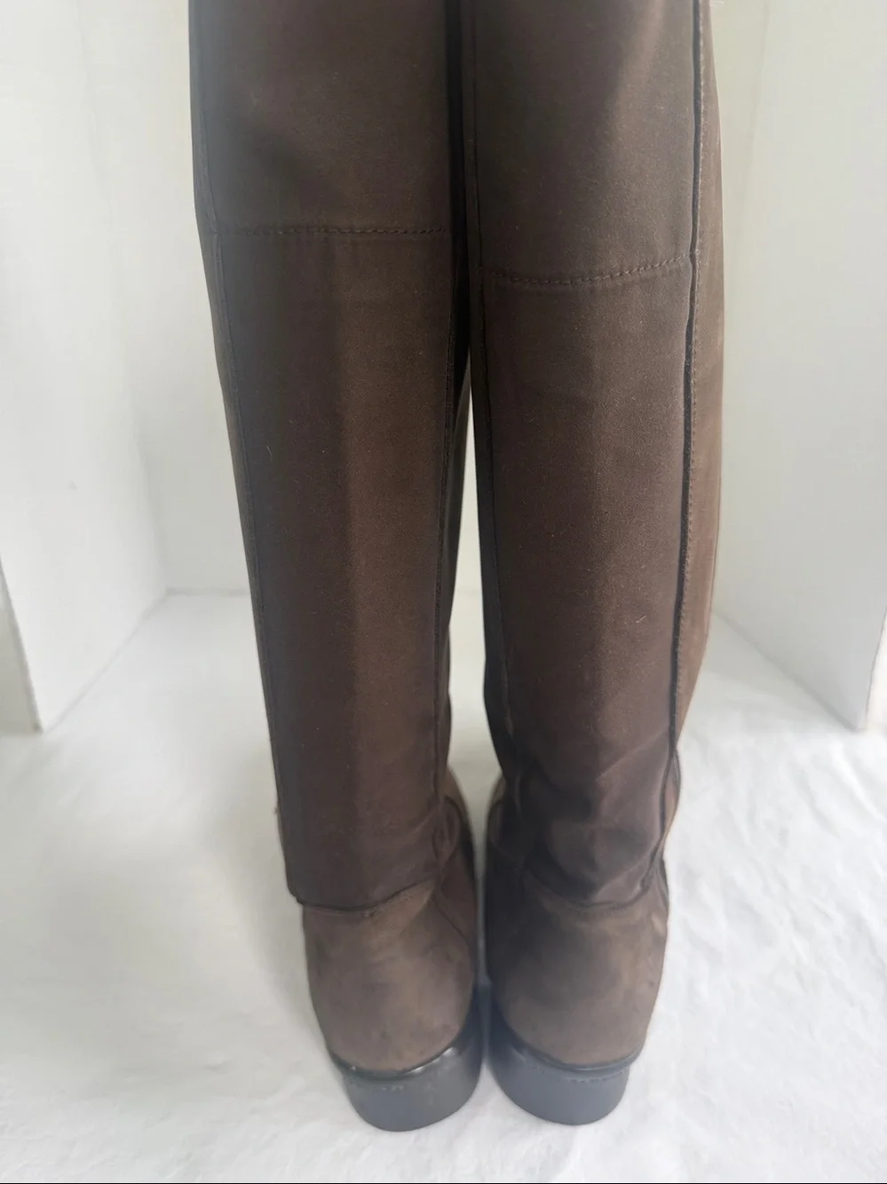 Donald Pliner Sz 9.5 Chocolate Brown Leather Air Touch Systems Tall Riding Boots
